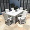 Highwood Usa Lehigh 7pc Rectangular Outdoor Patio Furniture Dining Set 84 x 42 AD-ST7LH1CO5AA-WHE - alternate 3